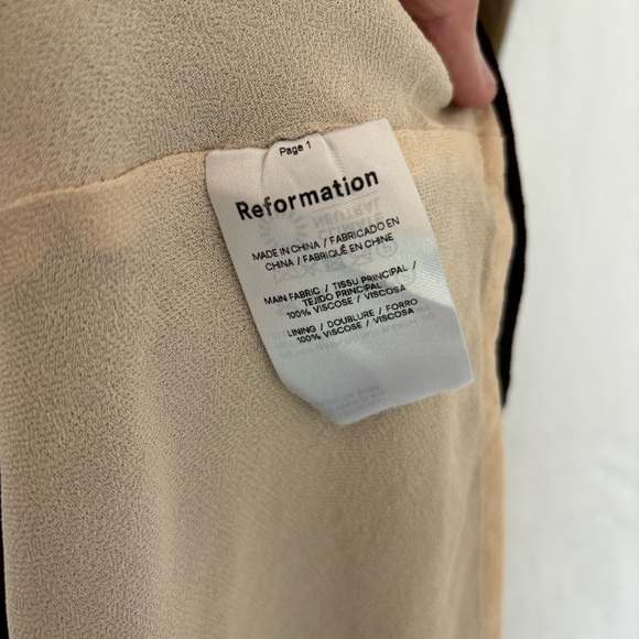 Reformation womens brown blue green y2k casual Layla Skirt Blur midi size 12 - Picture 7 of 7